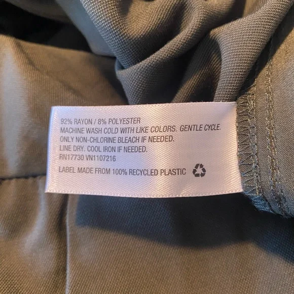 a new day Women’s Dark Olive Dress Pants. Size 16 - Picture 4 of 5